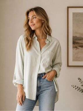 🛍️5/$25🛍️ Abercrombie & Fitch Oversized XS Button Down Shirt